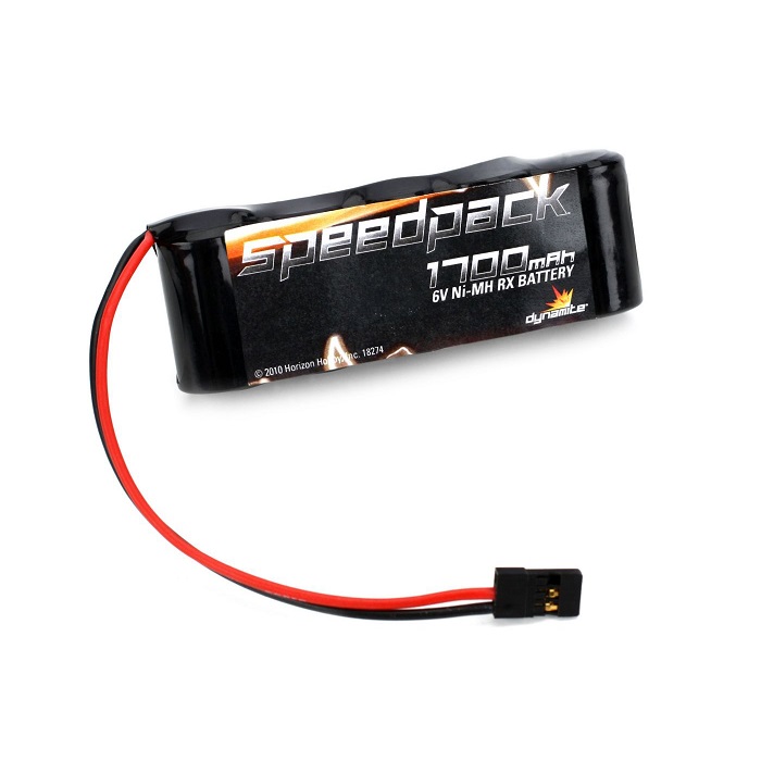 Dynamite 6V 1700mAh Ni-MH Receiver Pack, 5C Flat